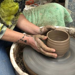 bespoke pottery being created